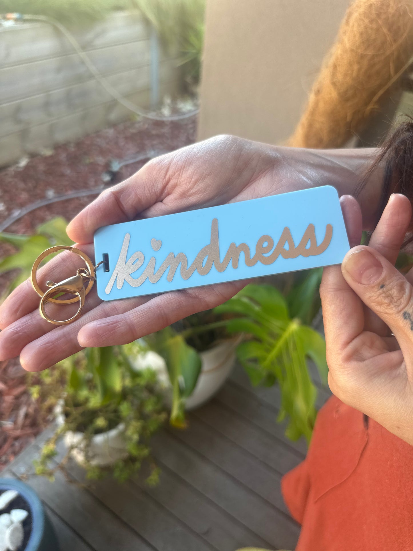 Kindness keychain/ bookmark- blue